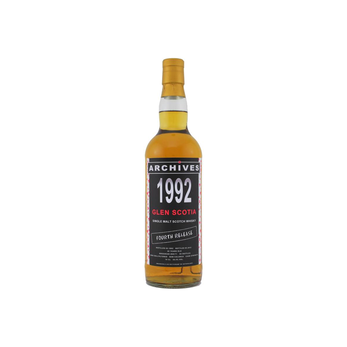 Glen Scotia 1992 20 Years Single Malt Whisky