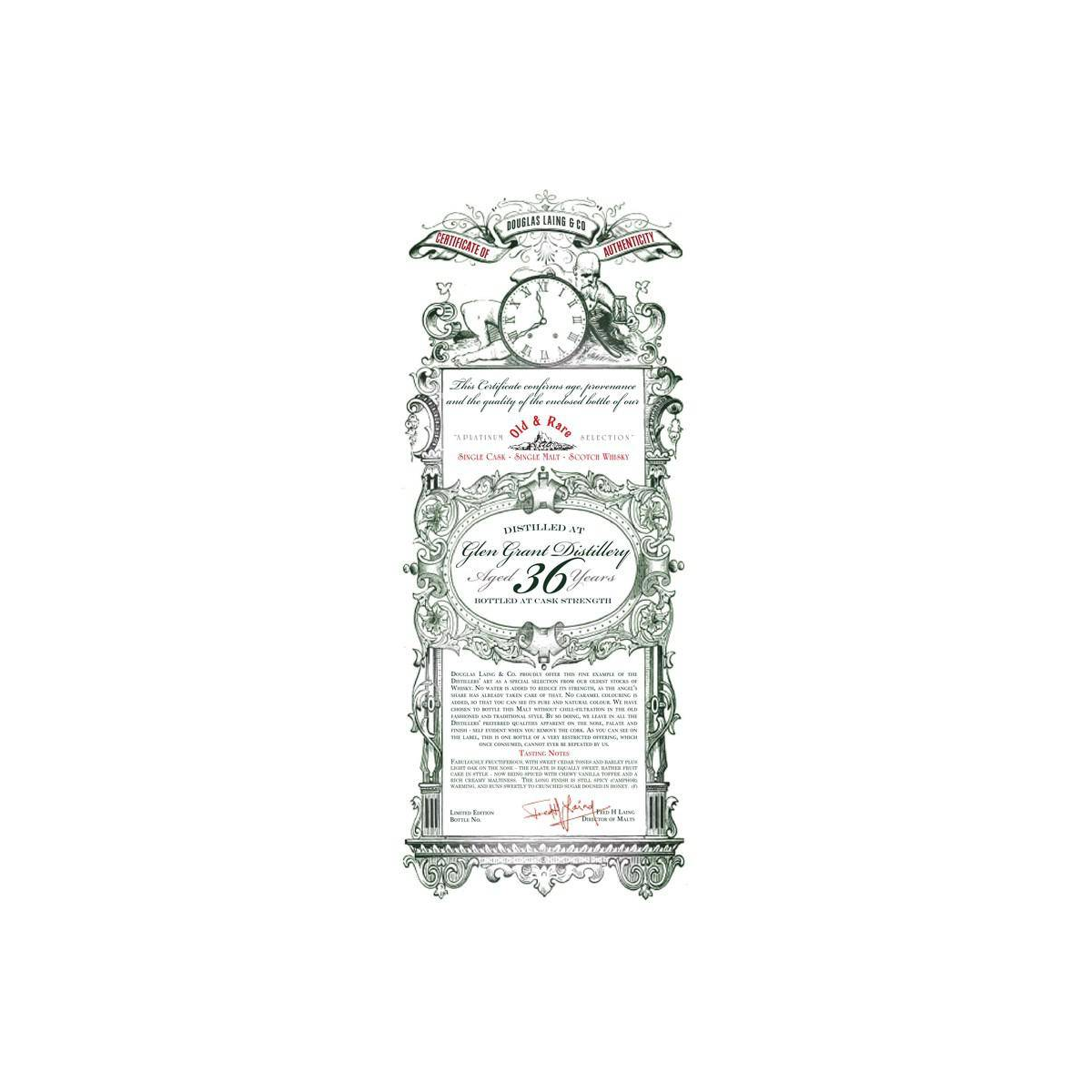 Glen Grant 1975 36 Years Single Malt Whisky 3