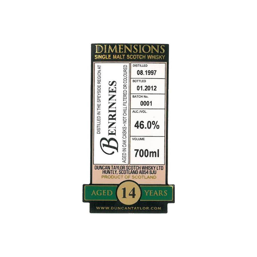 Benrinnes Dimensions 1997 14 Years Single Malt Whisky 2