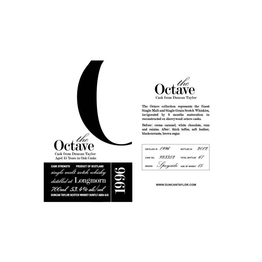 Longmorn The Octave 1996 15 Years Single Malt Whisky 2