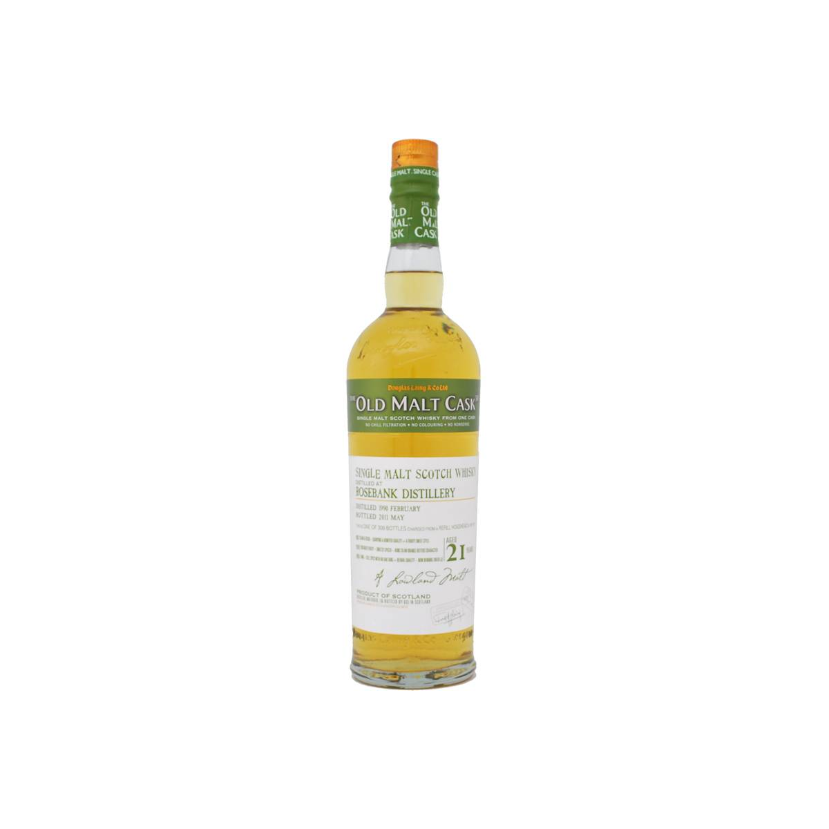 Rosebank Old Malt Cask 1990 21 Years Single Malt Whisky