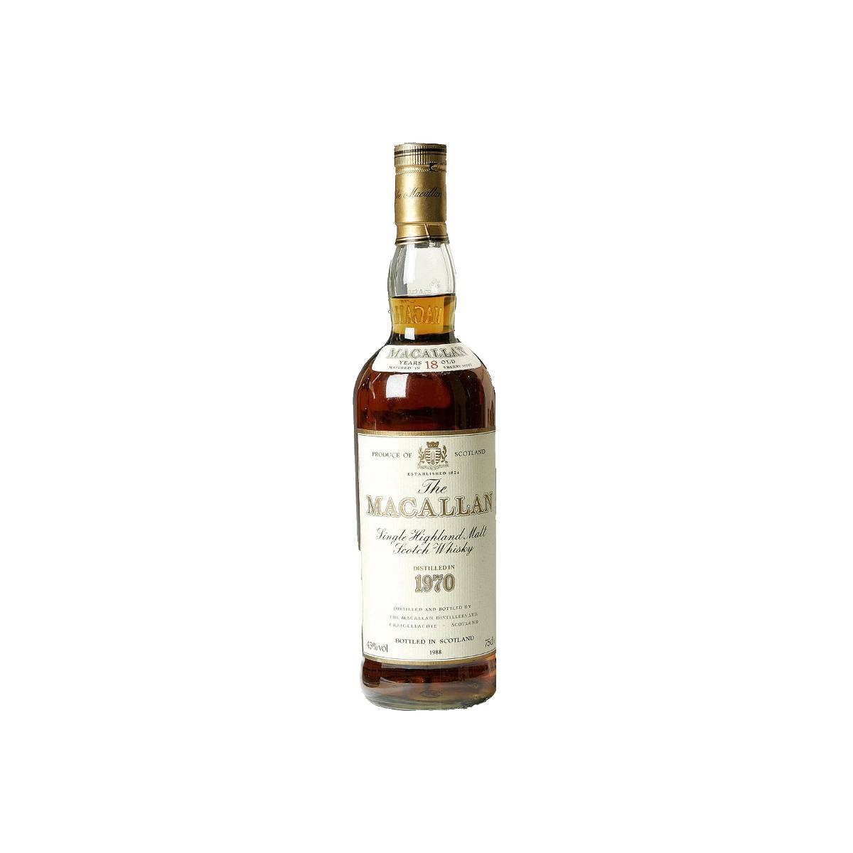 The Macallan 1970 18 Years Single Malt Whisky