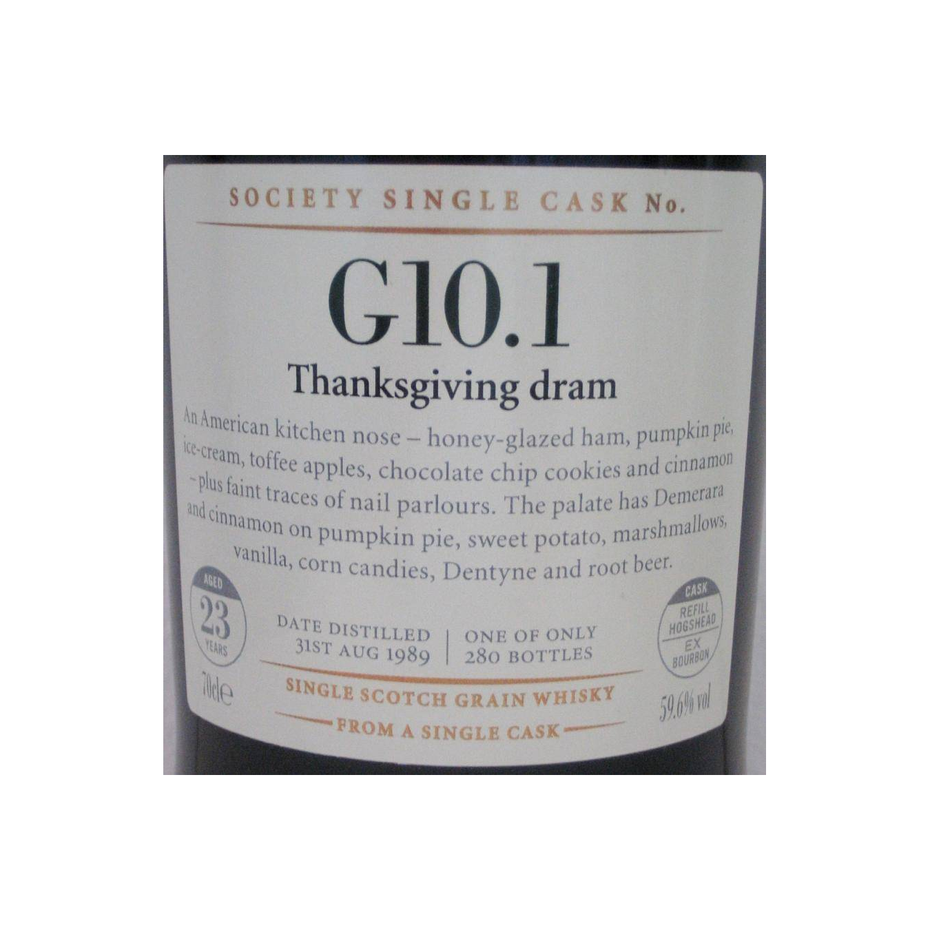 The Scotch Malt Whisky Society 1989 23 Years Single Grain Whisky 2
