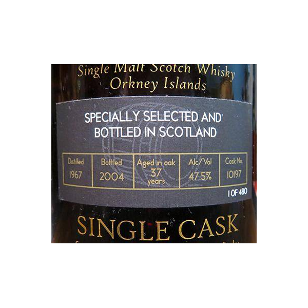 Highland Park Single Cask 1967 37 Years Single Malt Whisky 2