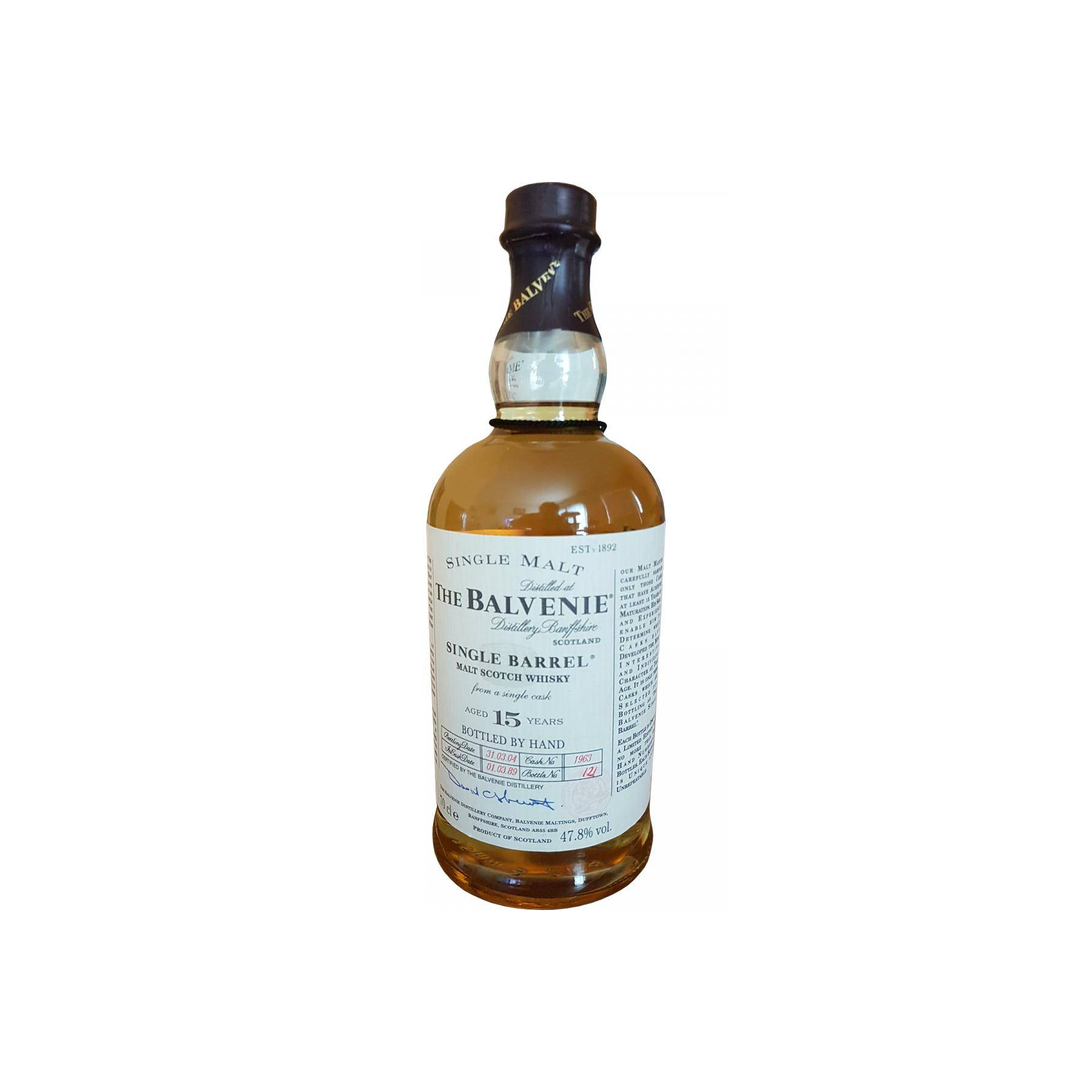 The Balvenie Single Cask 1989 15 Years Single Malt Whisky