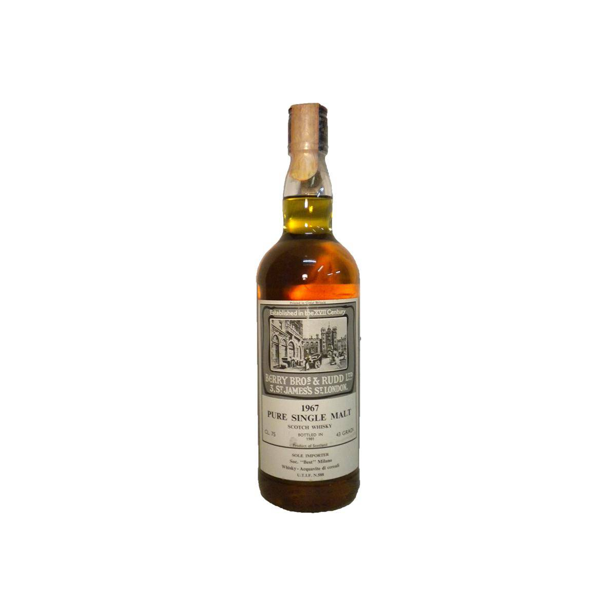 Berry Bros. & Rudd 1967 14 Years Single Malt Whisky