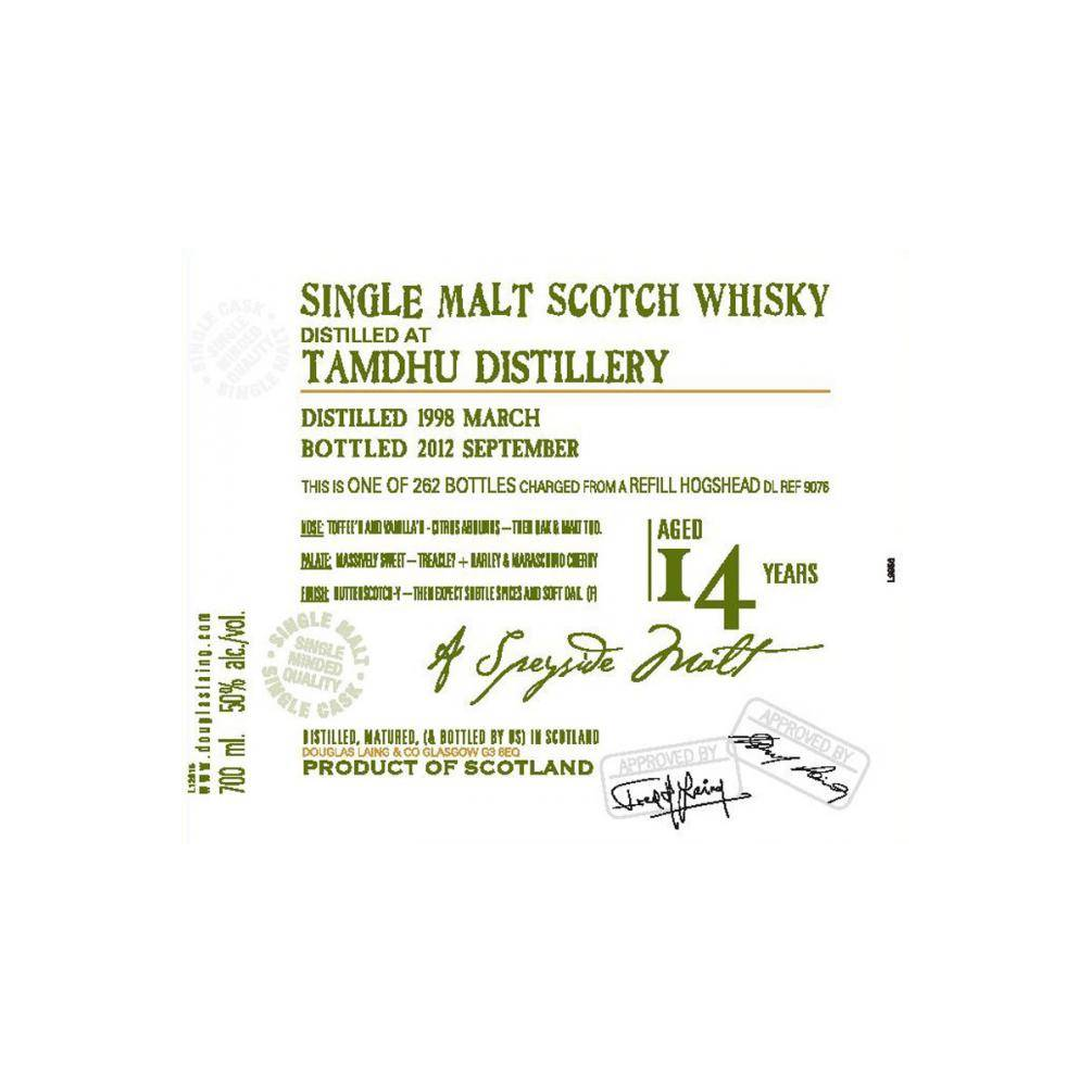 Tamdhu Old Malt Cask 1998 14 Years Single Malt Whisky 2