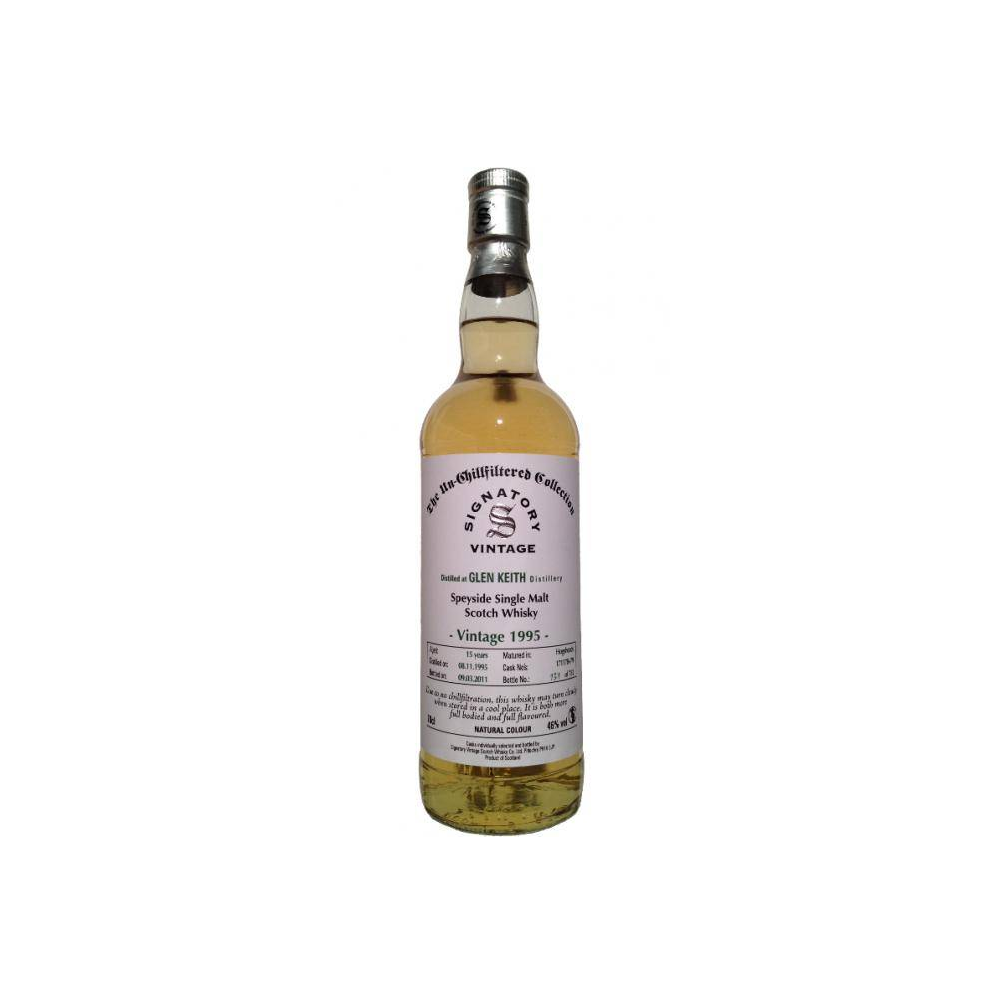 Glen Keith The Un-Chillfiltered Collection 1995 15 Years Single Malt Whisky