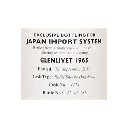 The Glenlivet 1965 44 Years Single Malt Whisky 2