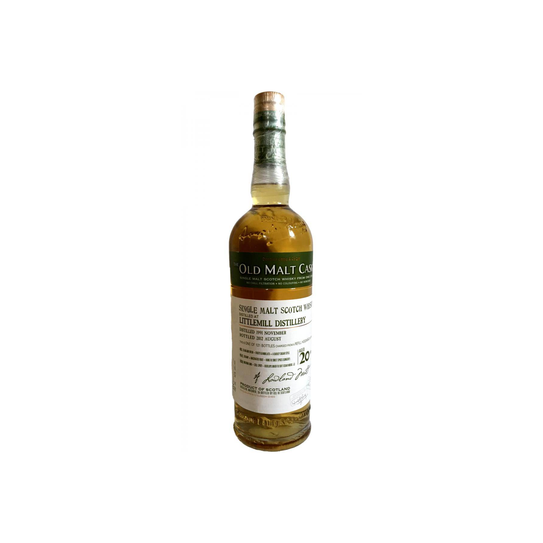 Littlemill Old Malt Cask 1991 20 Years Single Malt Whisky