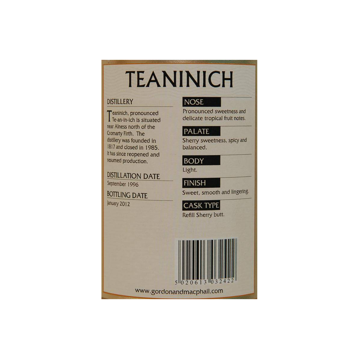 Teaninich Connoisseurs Choice 1996 15 Years Single Malt Whisky 2