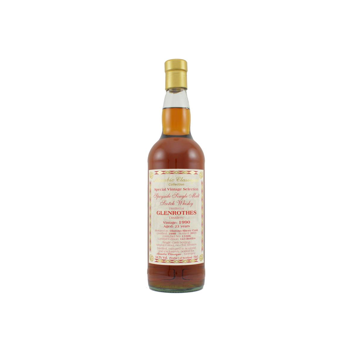The Glenrothes 1990 23 Years Single Malt Whisky