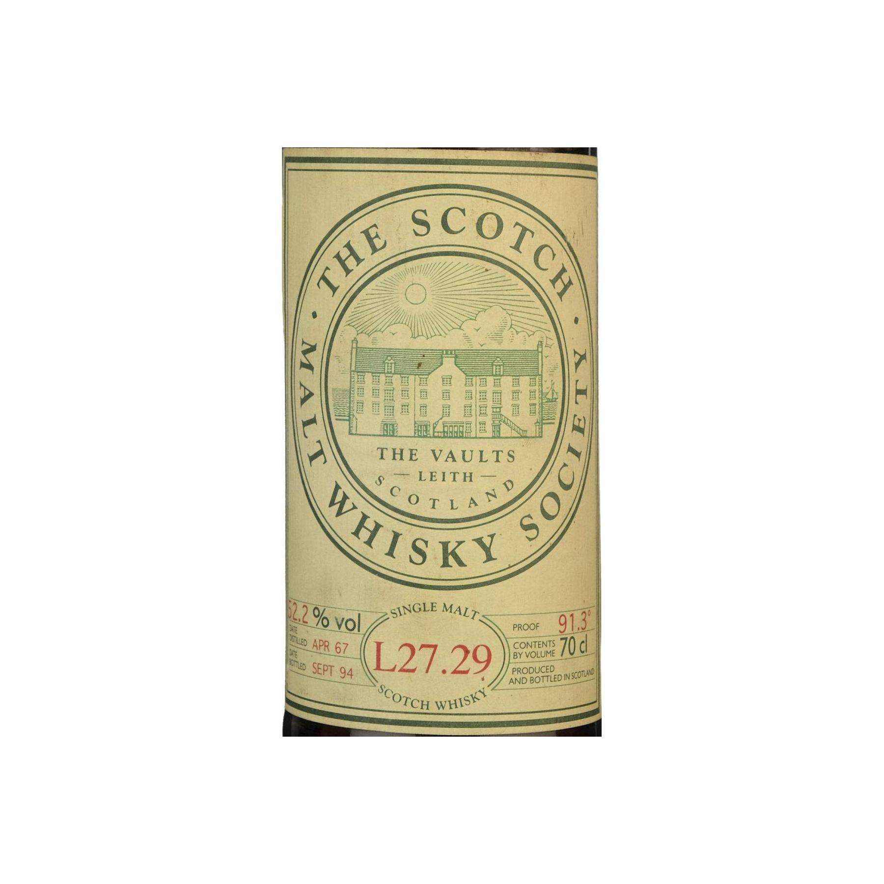 The Scotch Malt Whisky Society 1967 27 Years Single Malt Whisky 2