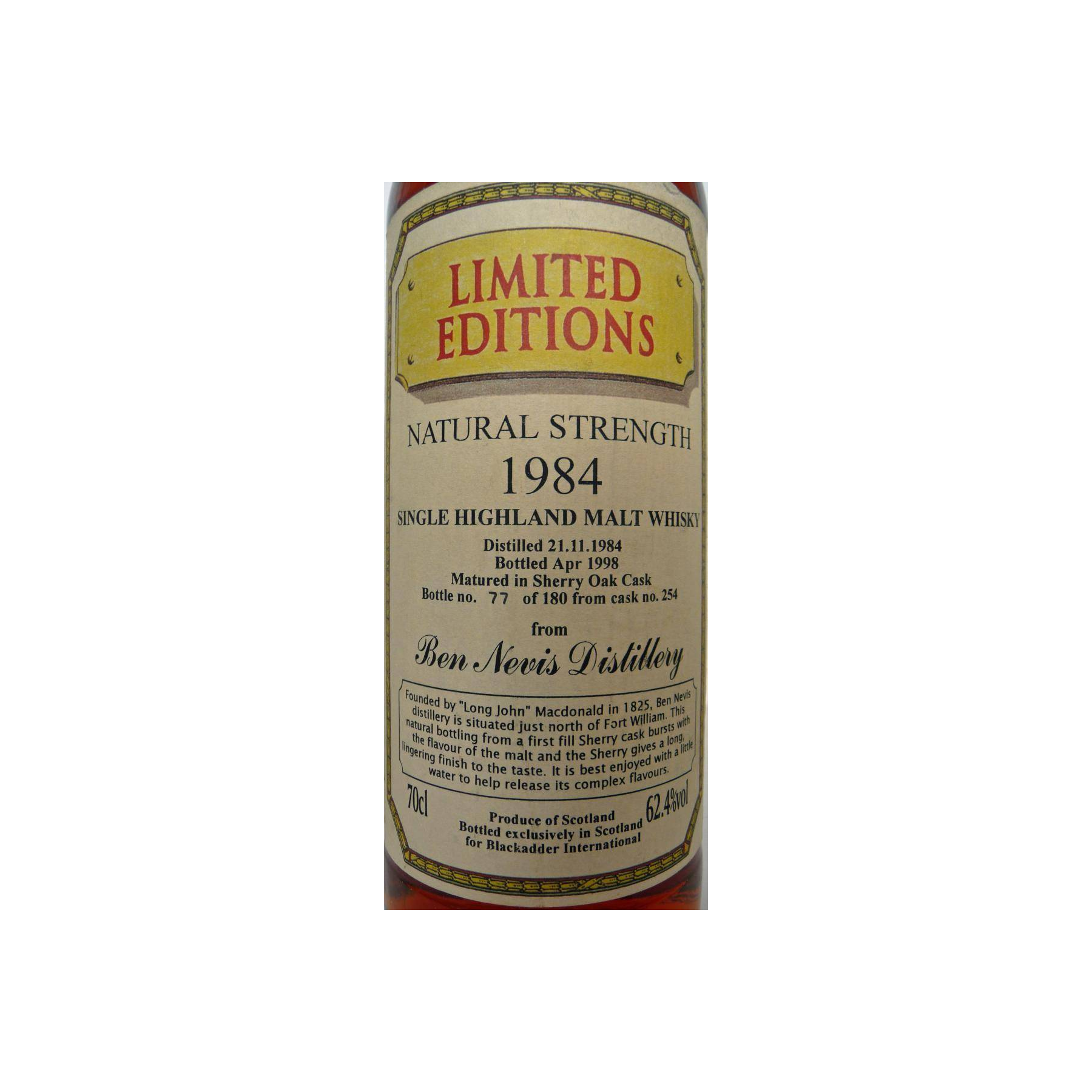 Ben Nevis 1984 13 Years Single Malt Whisky 2