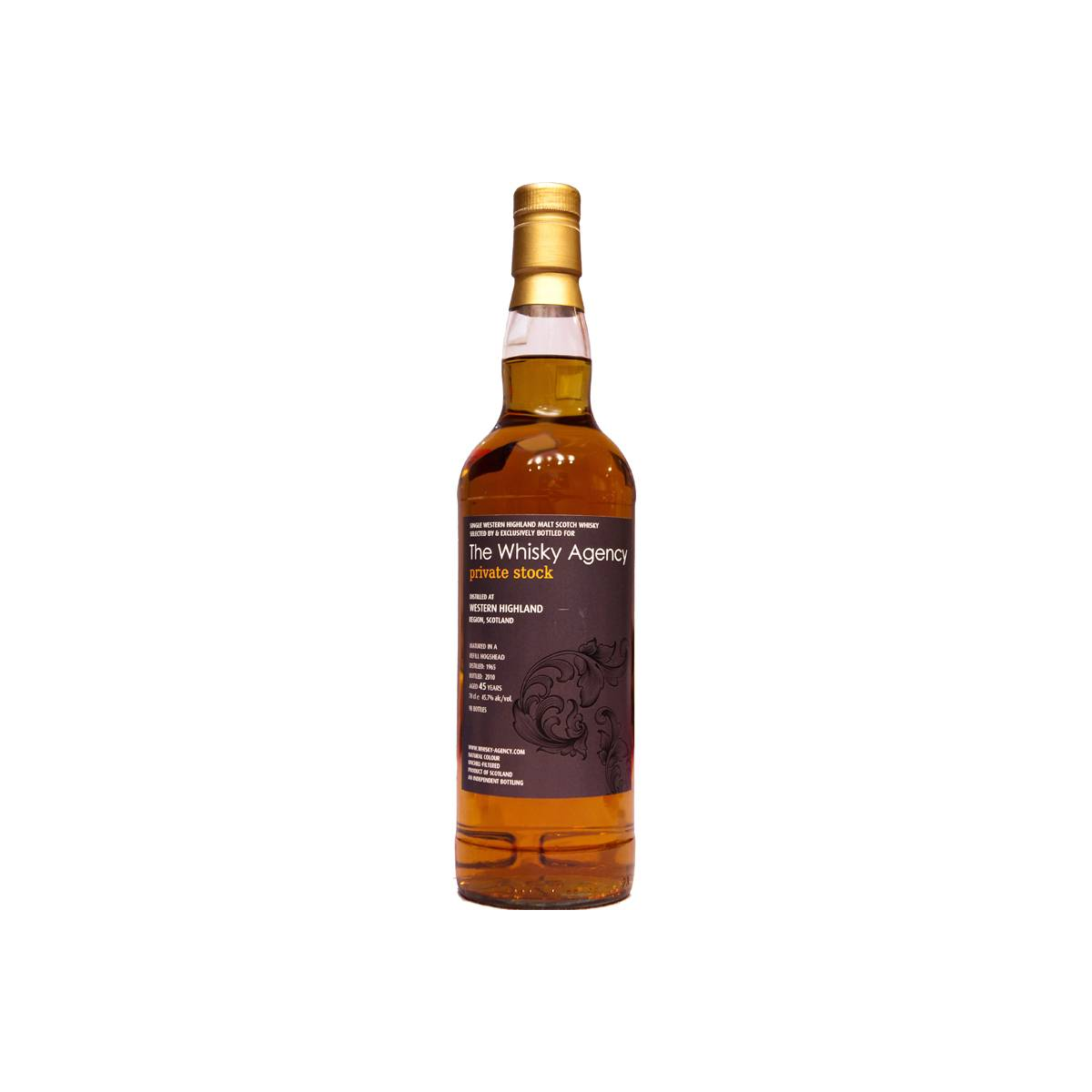 The Whisky Agency 1965 45 Years Single Malt Whisky