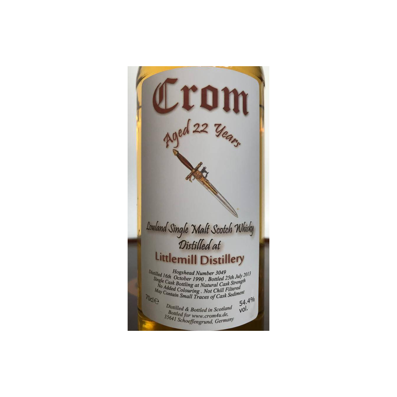 Littlemill Single Cask 1990 22 Years Single Malt Whisky 2