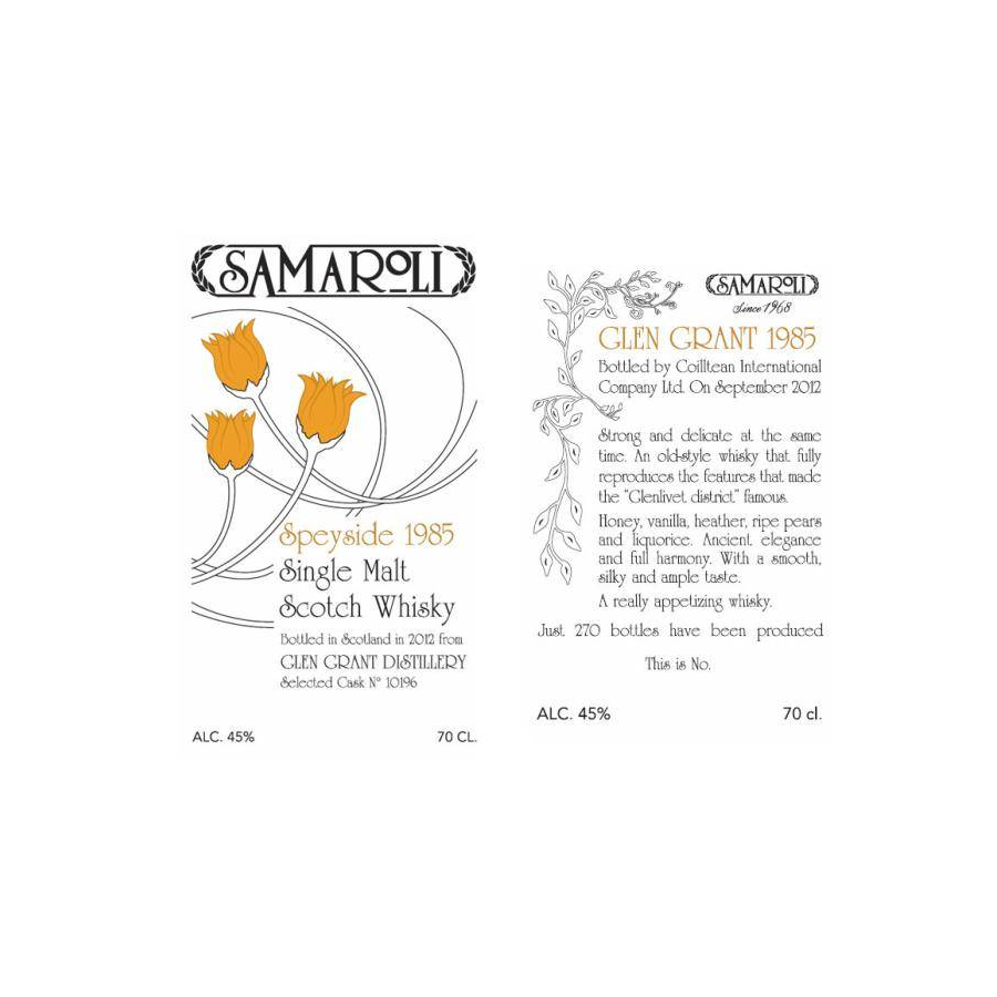 Glen Grant 1985 27 Years Single Malt Whisky 2