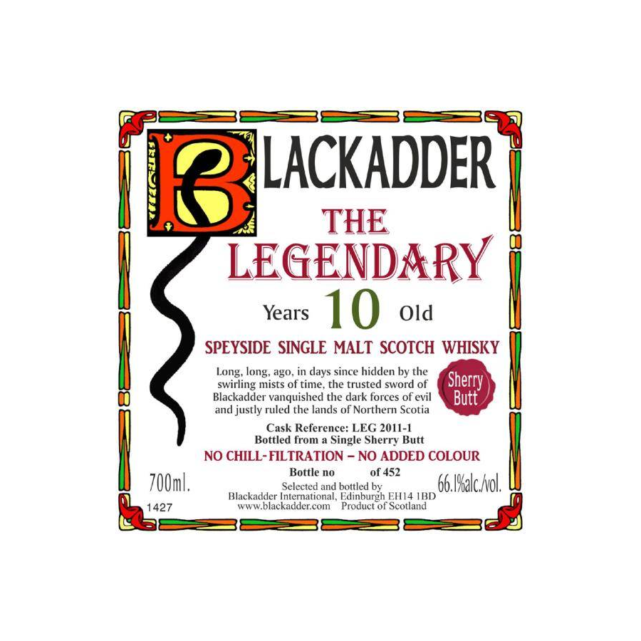 Blackadder 10 Years Single Malt Whisky