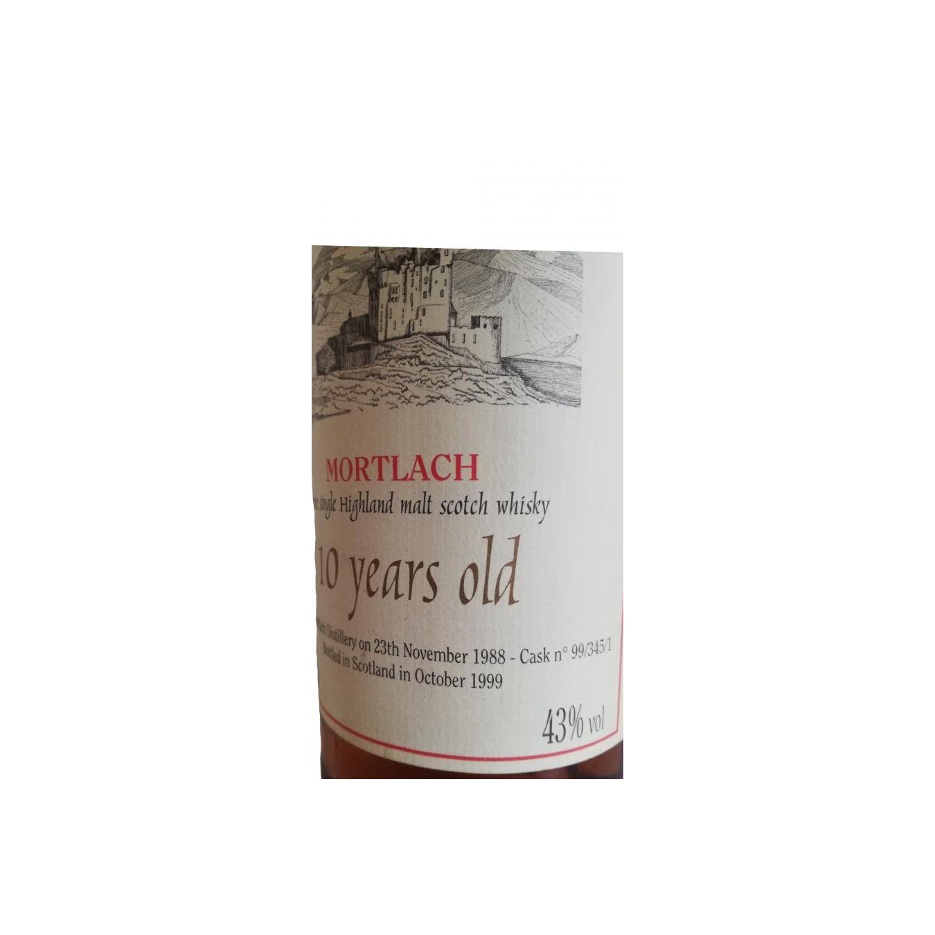 Mortlach 1988 10 Years Single Malt Whisky 2