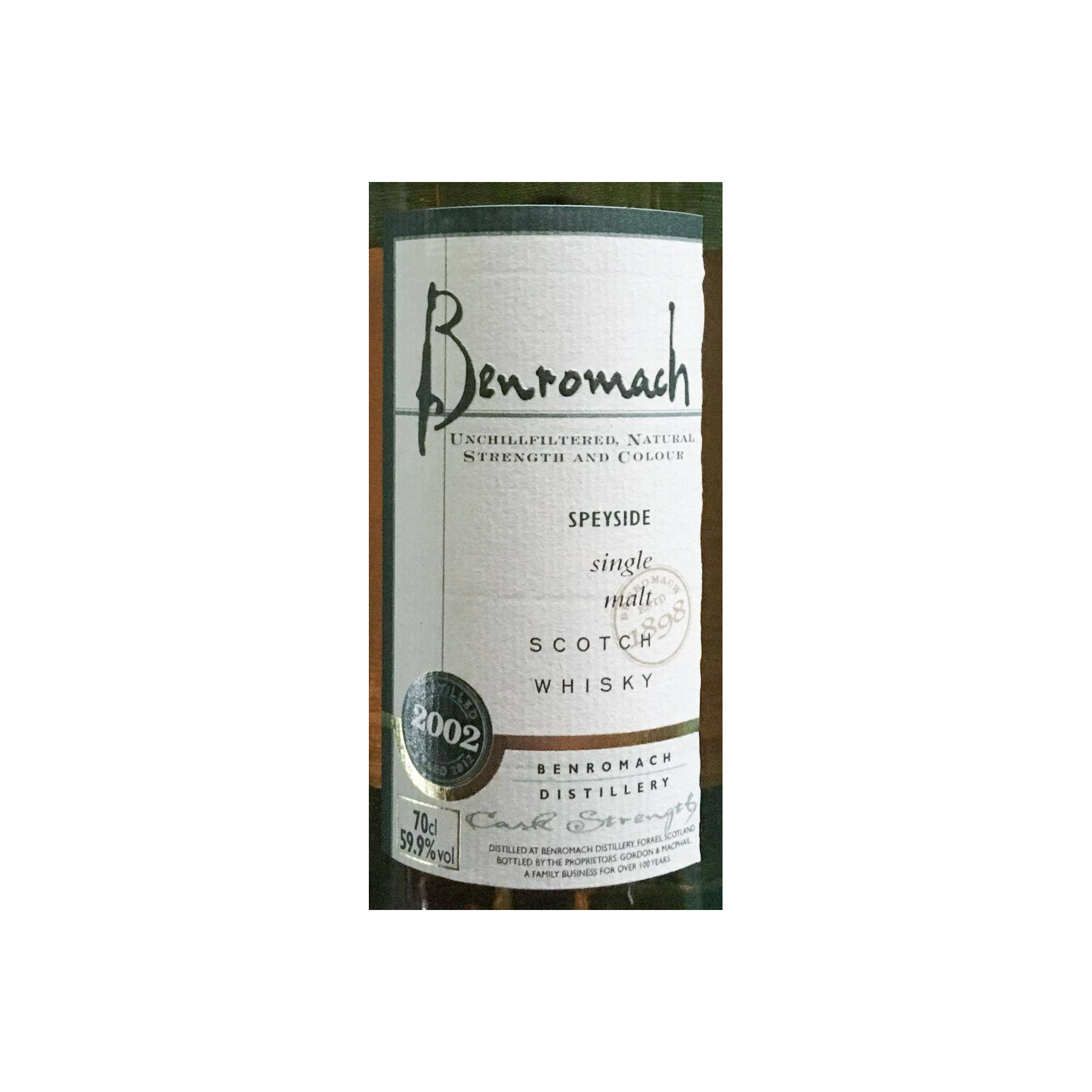 Benromach Cask Strength Collection 2002 10 Years Single Malt Whisky