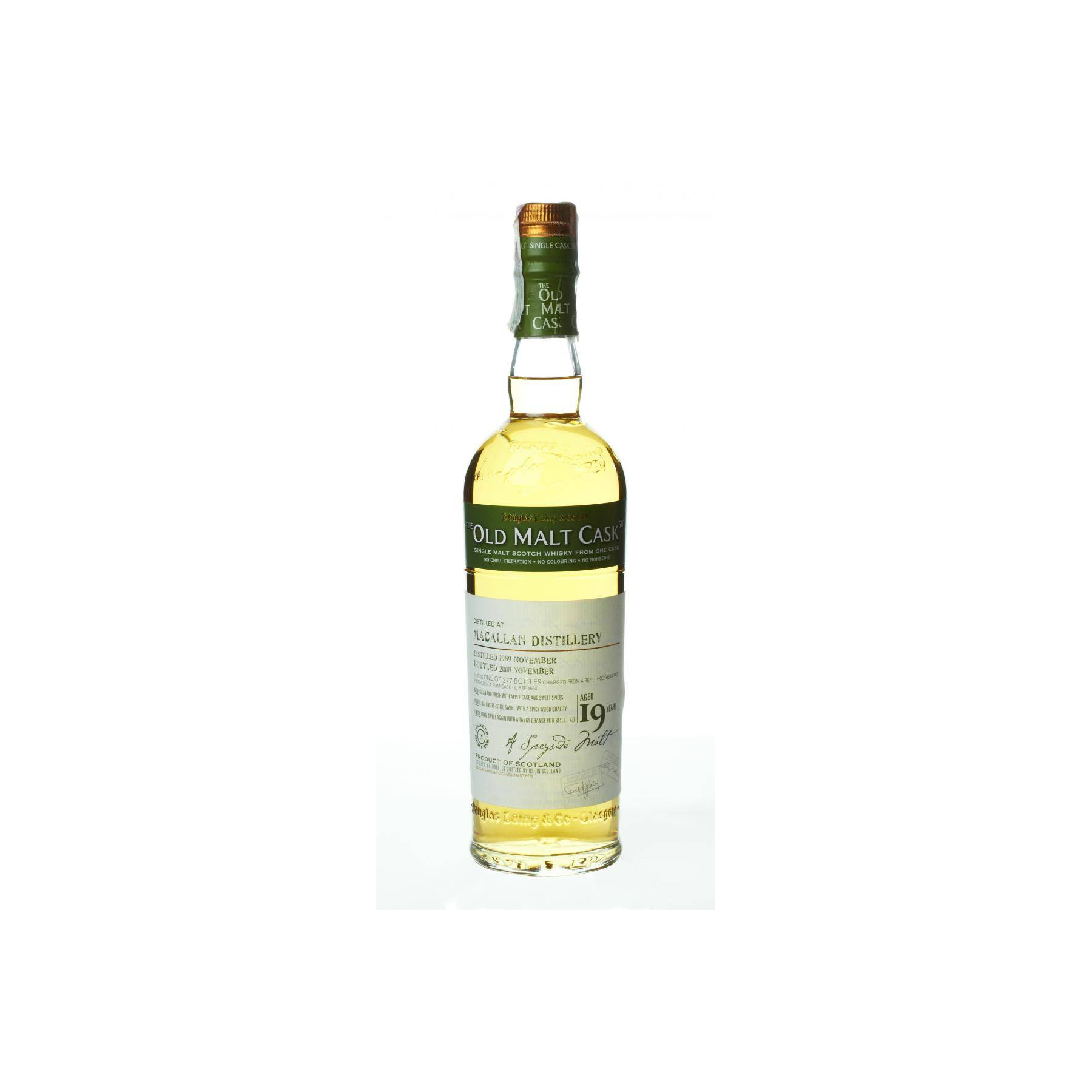 The Macallan Old Malt Cask 1989 19 Years Single Malt Whisky