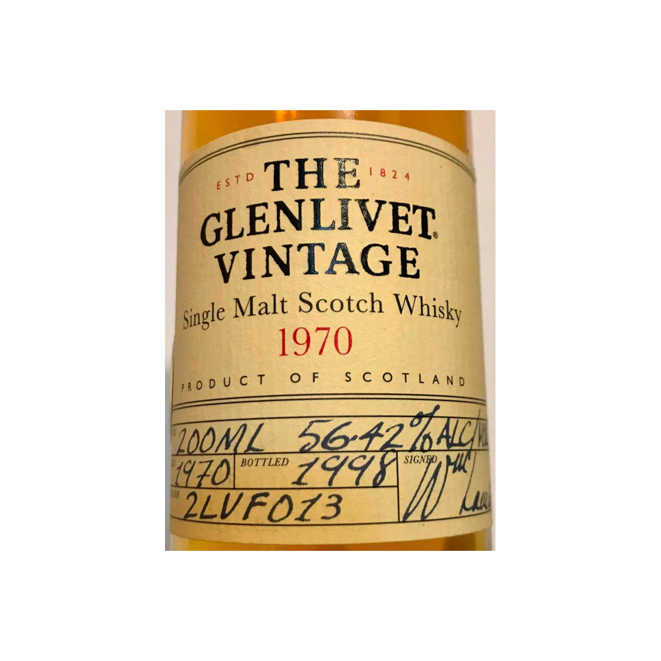 The Glenlivet 1970 28 Years Single Malt Whisky 2