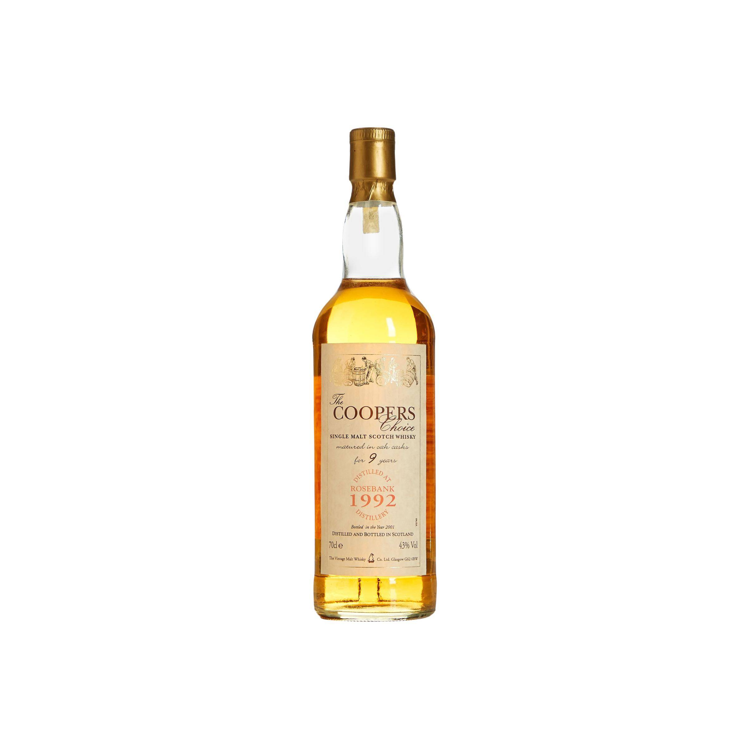 Rosebank The Cooper's Choice 1992 9 Years Single Malt Whisky