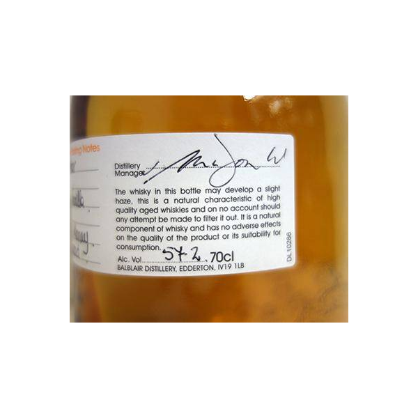 Balblair 1992 Single Malt Whisky 2