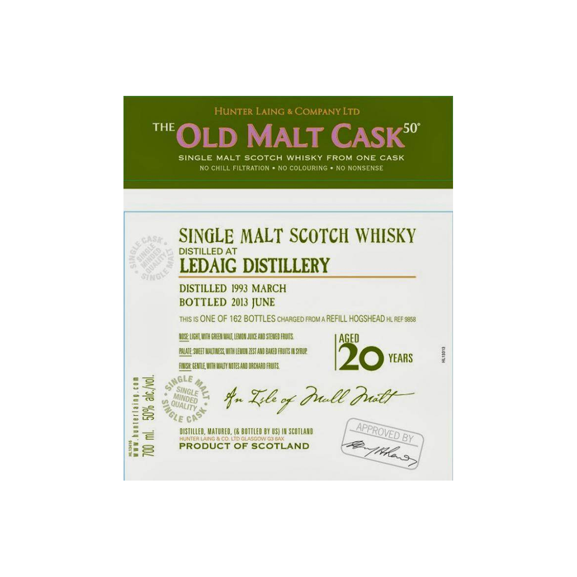 Tobermory Old Malt Cask 1993 20 Years Single Malt Whisky 2