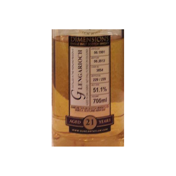 Glen Garioch Dimensions 1991 21 Years Single Malt Whisky