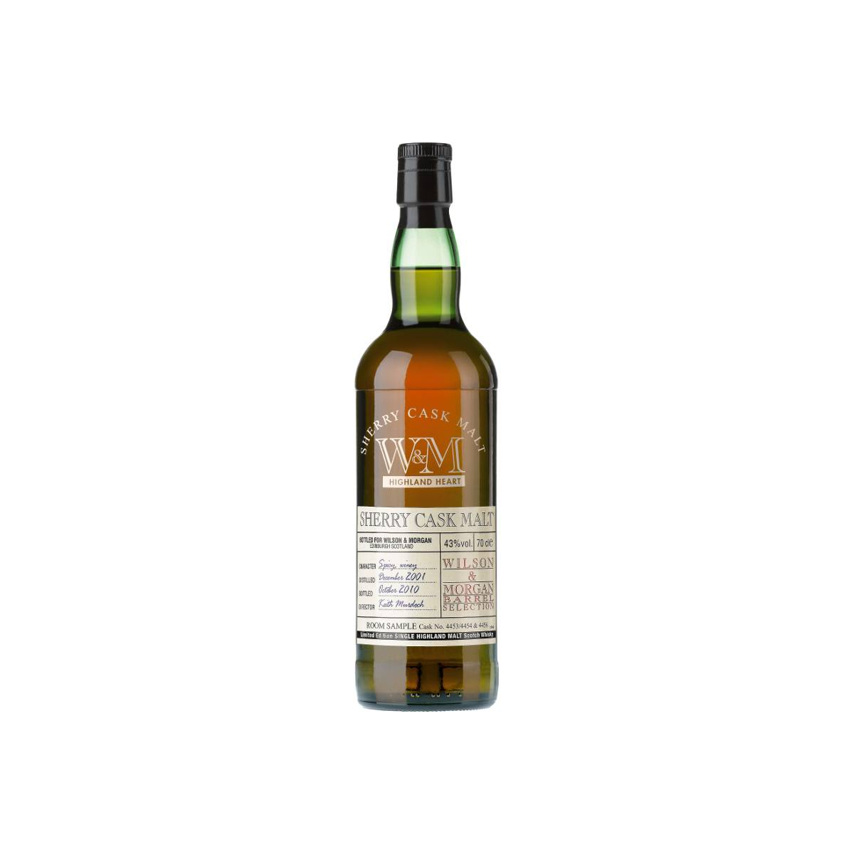 Wilson & Morgan 2001 8 Years Single Malt Whisky
