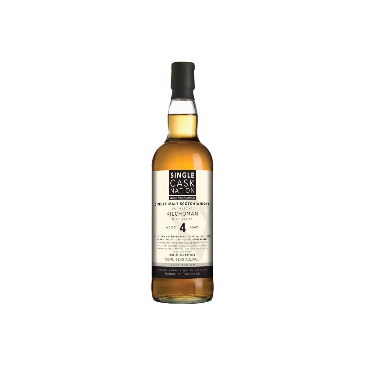 Kilchoman 2007 4 Years Single Malt Whisky