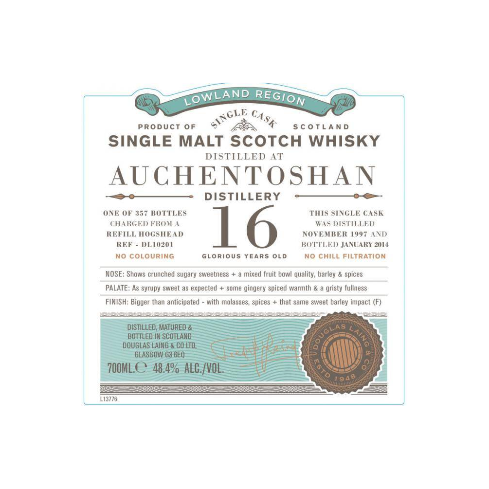 Auchentoshan Old Particular 1997 16 Years Single Malt Whisky 2