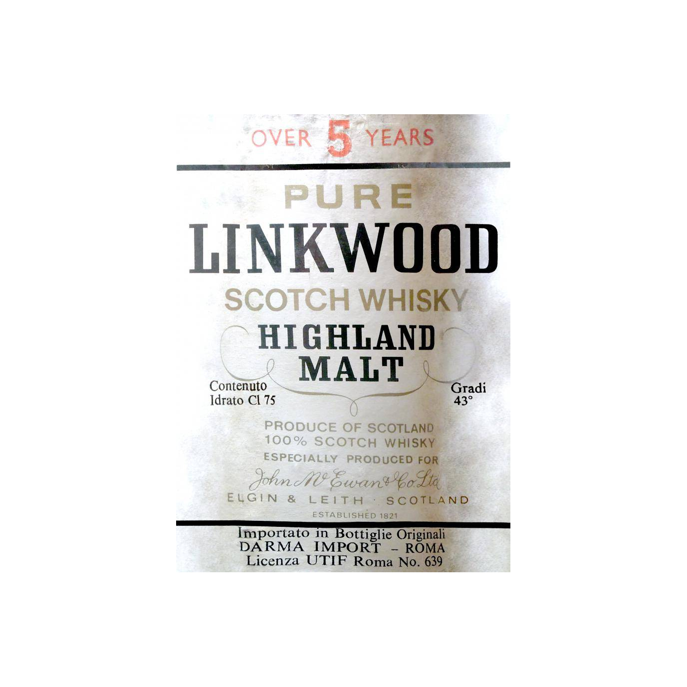 Linkwood 1971 5 Years Single Malt Whisky 2