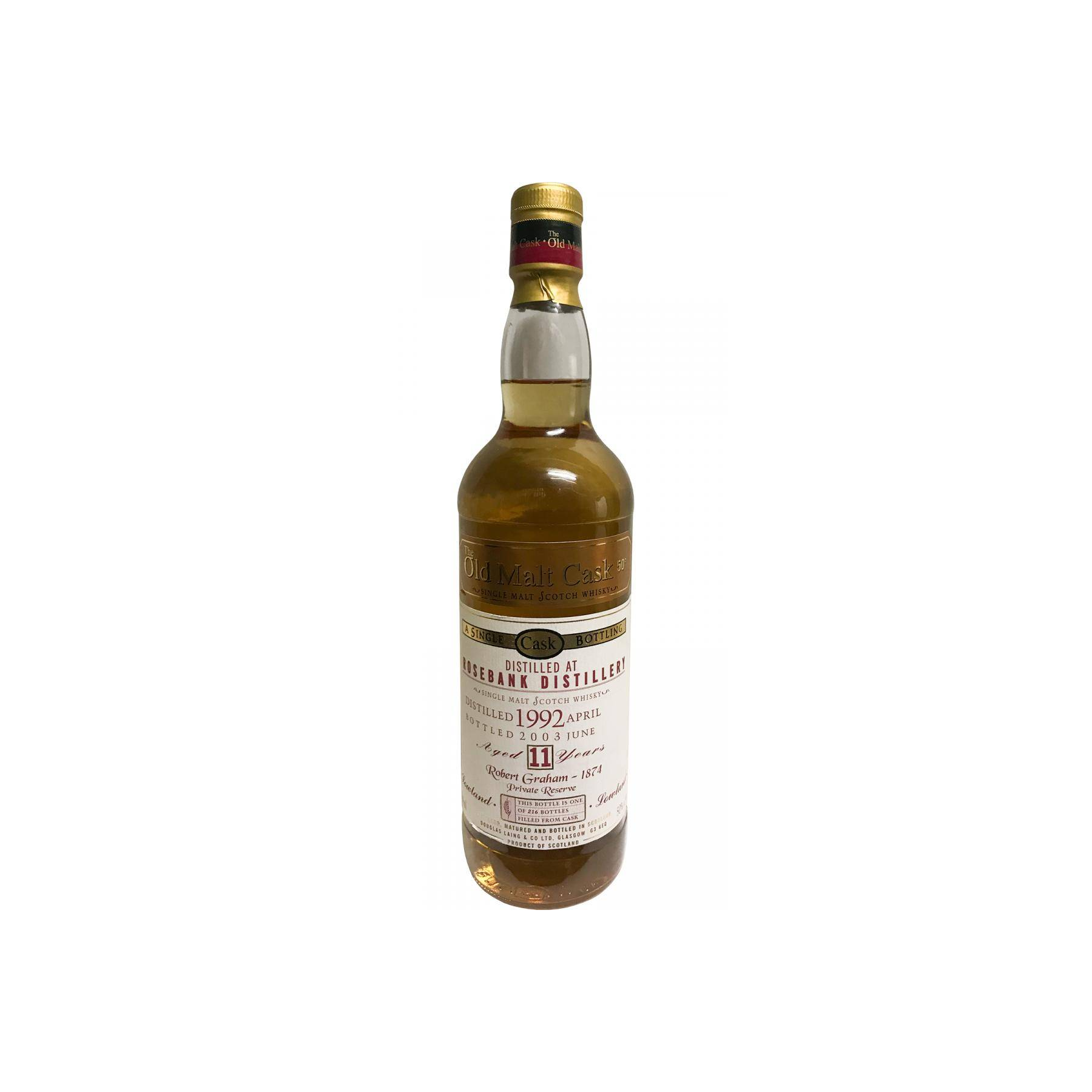 Rosebank Old Malt Cask 1992 11 Years Single Malt Whisky