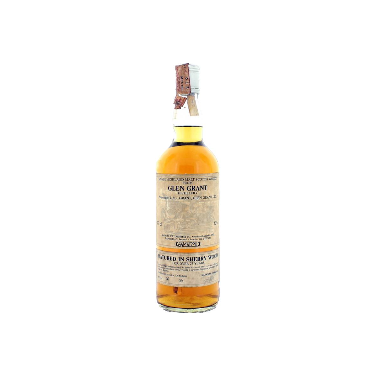 Glen Grant 27 Years Single Malt Whisky
