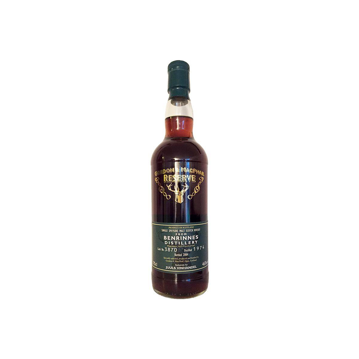 Benrinnes Reserve 1974 30 Years Single Malt Whisky