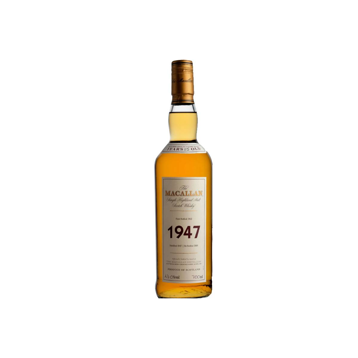 The Macallan 1947 15 Years Single Malt Whisky