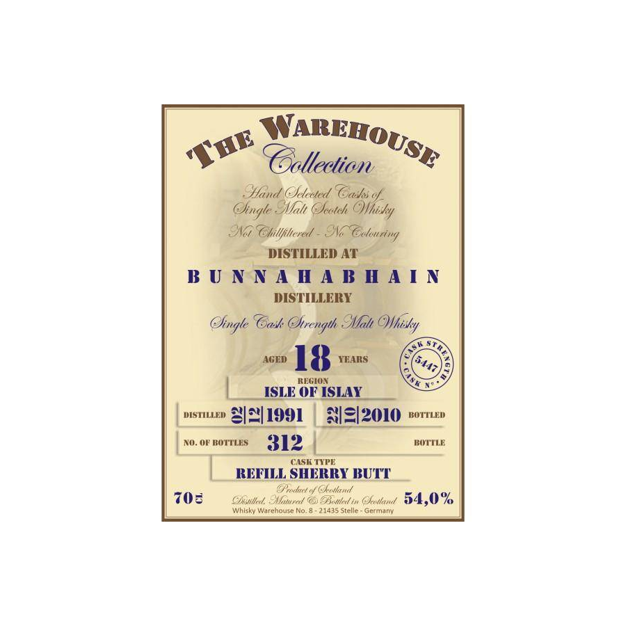 Bunnahabhain 1991 18 Years Single Malt Whisky