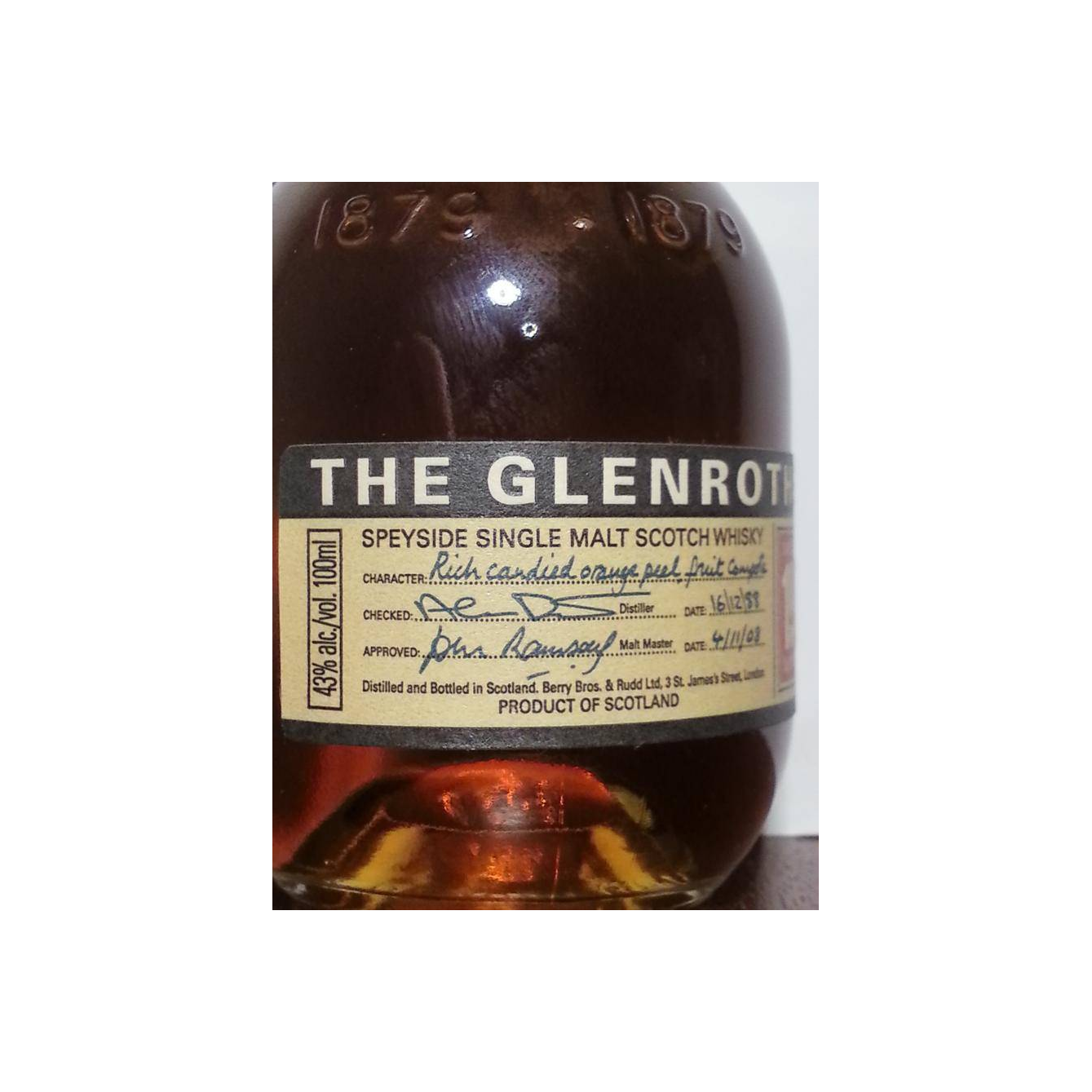The Glenrothes 1988 20 Years Single Malt Whisky 3