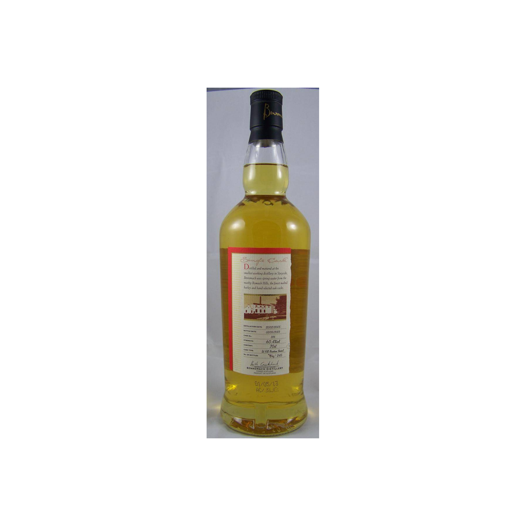 Benromach Single Cask 2005 8 Years Single Malt Whisky 2