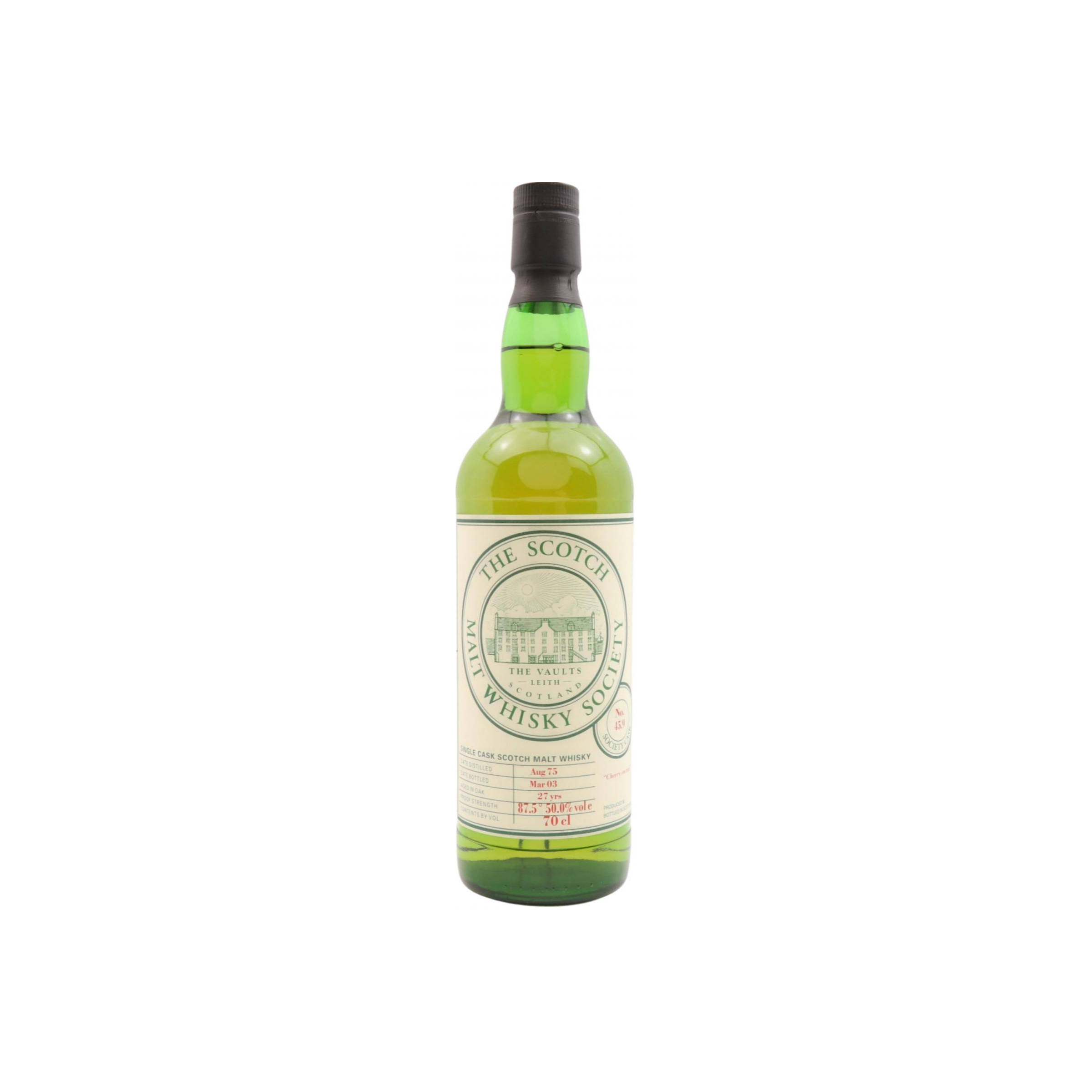 The Scotch Malt Whisky Society 1975 27 Years Single Malt Whisky