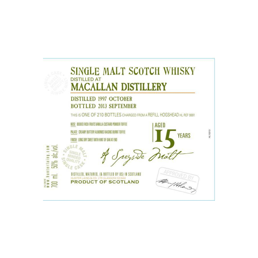 The Macallan Old Malt Cask 1997 15 Years Single Malt Whisky 2
