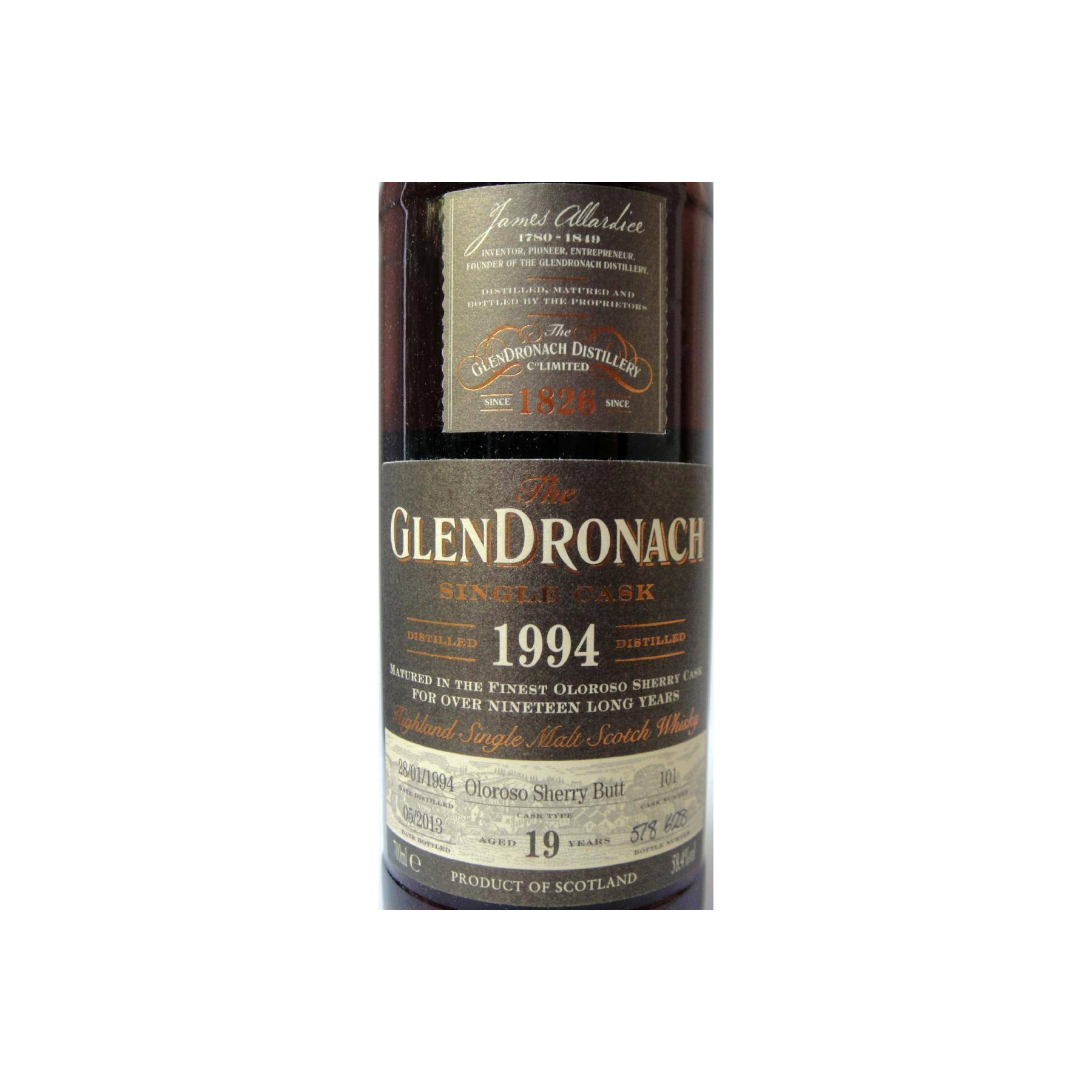 GlenDronach 1994 19 Years Single Malt Whisky 2