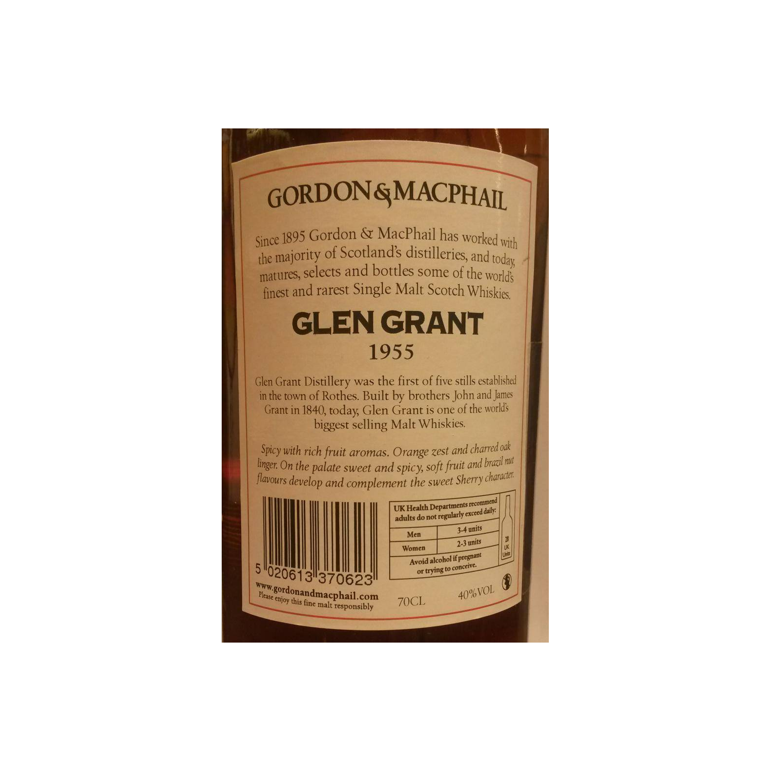 Glen Grant Licensed Bottling 1955 57 Years Single Malt Whisky 2