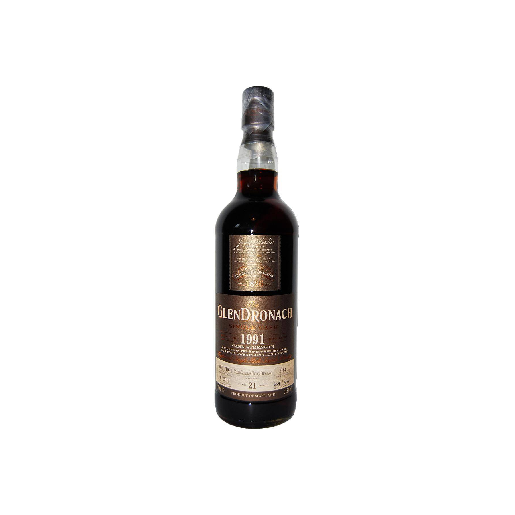 GlenDronach Single Cask 1991 21 Years Single Malt Whisky