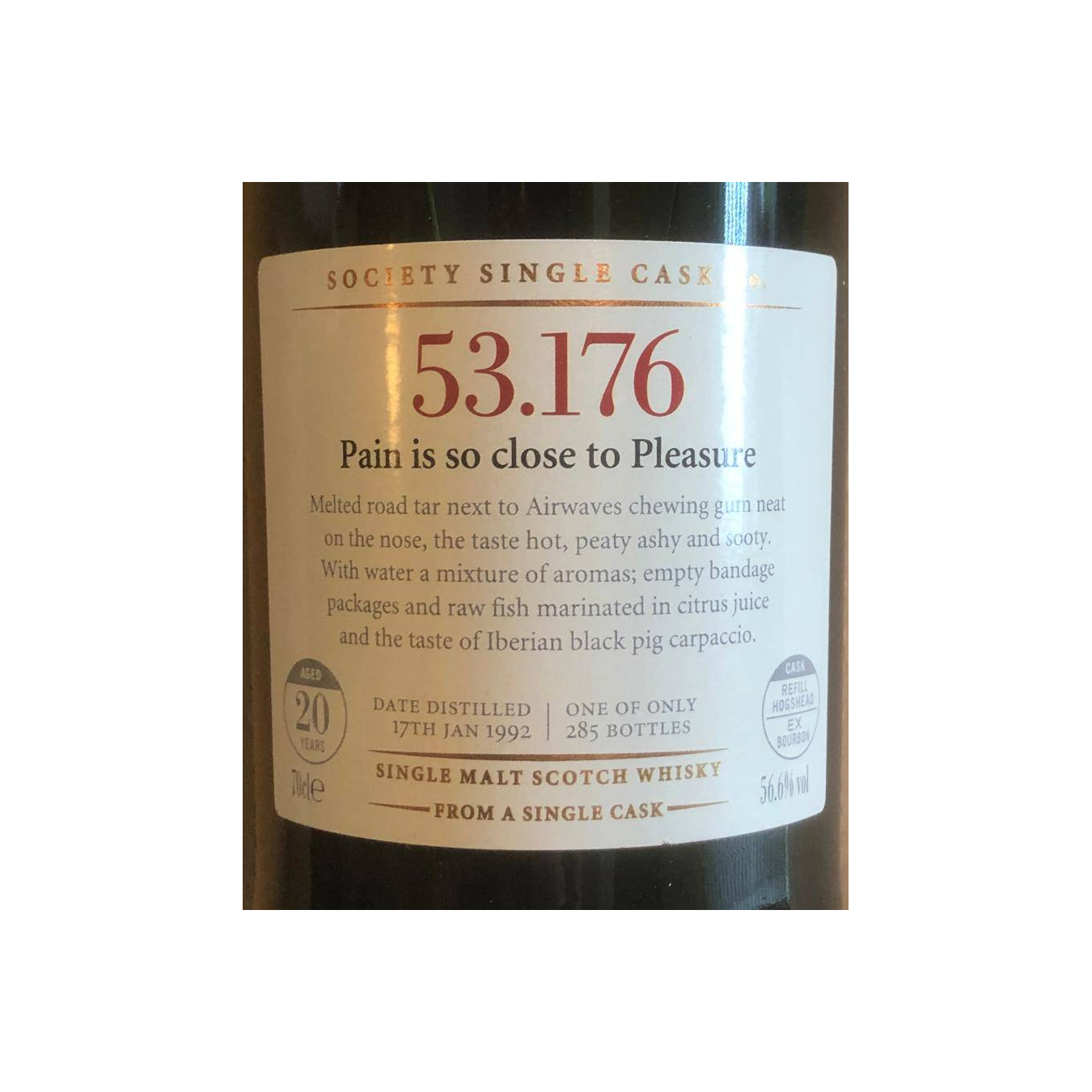 The Scotch Malt Whisky Society 1992 20 Years Single Malt Whisky 2