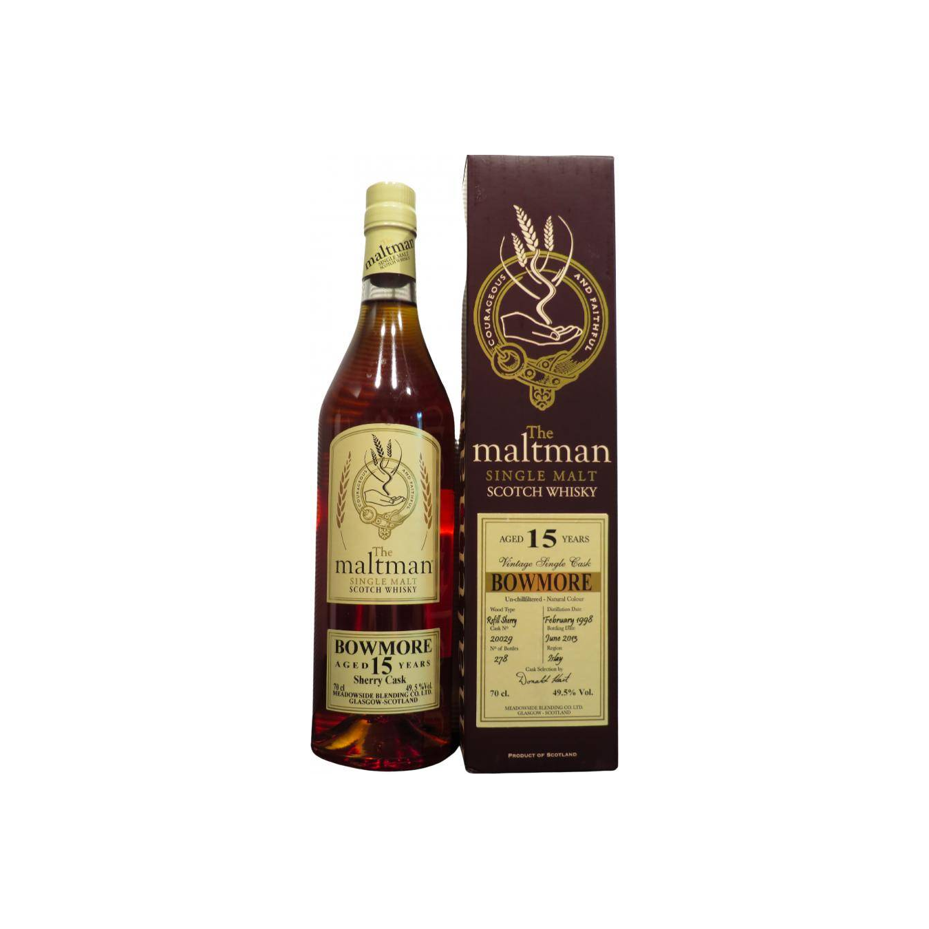 Bowmore 1998 15 Years Single Malt Whisky 2
