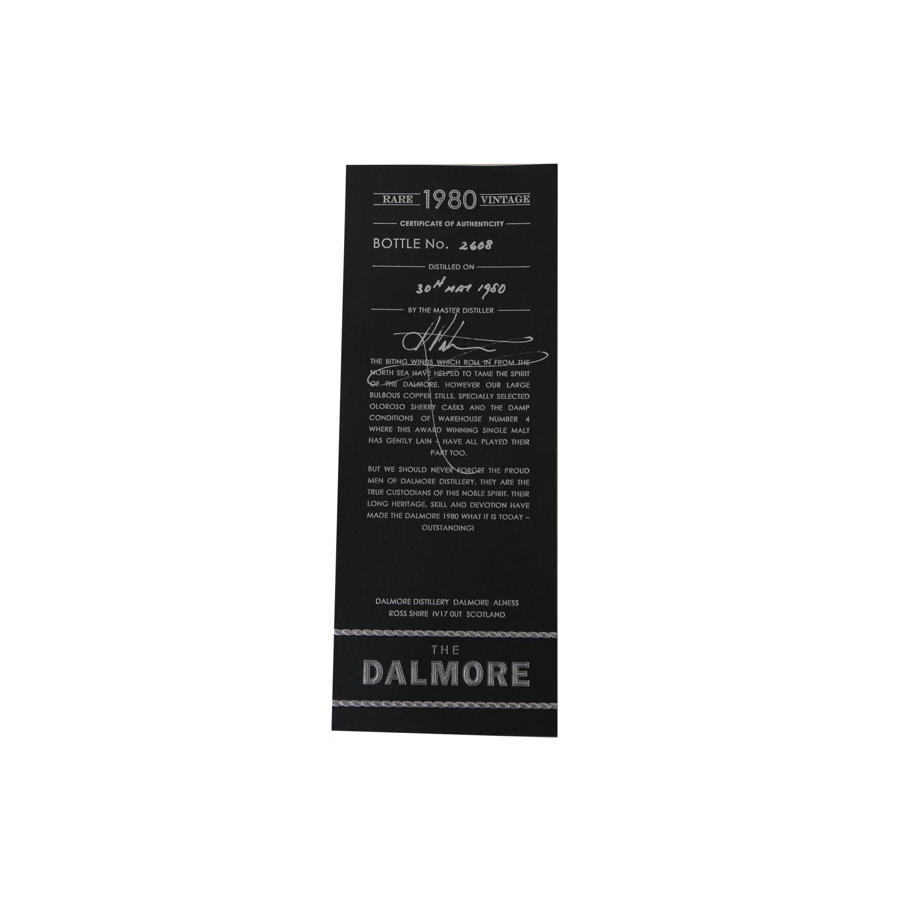 The Dalmore 1980 29 Years Single Malt Whisky 3