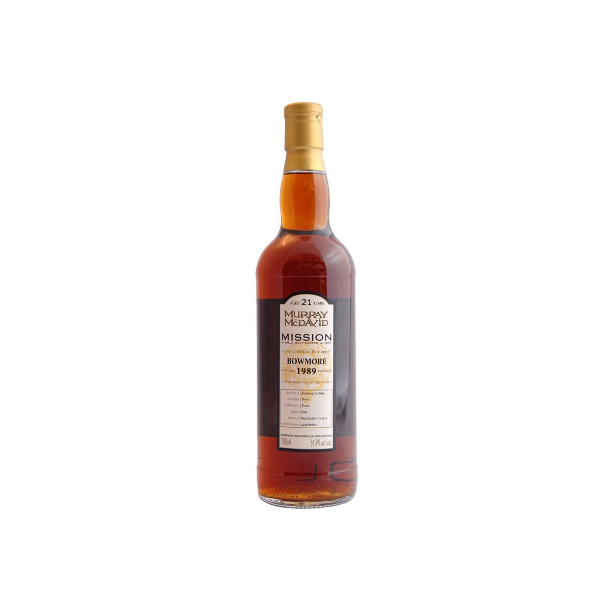 Bowmore 1989 21 Years Single Malt Whisky